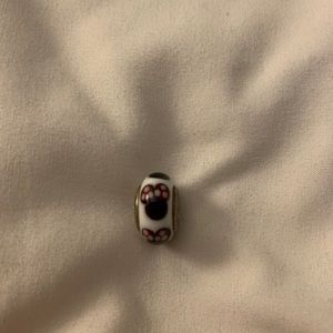 Minnie Mouse Glass Pandora Bead